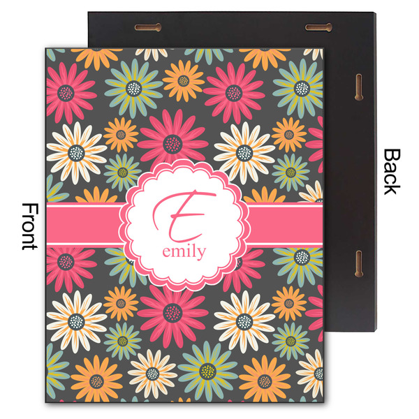 Daisies 11x14 Wood Print - Front & Back View