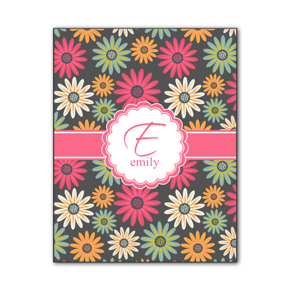 Custom Daisies Wood Print - 11x14 (Personalized)