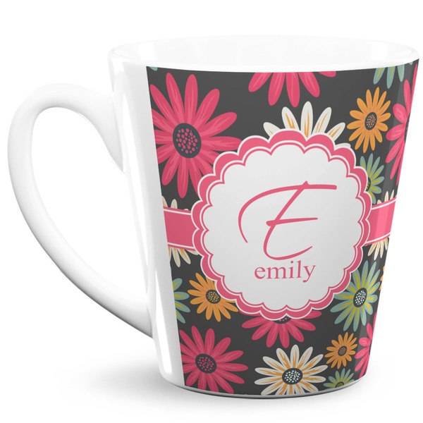 Custom Daisies 12 Oz Latte Mug (Personalized)
