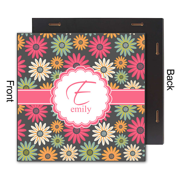 Daisies 12x12 Wood Print - Front & Back View