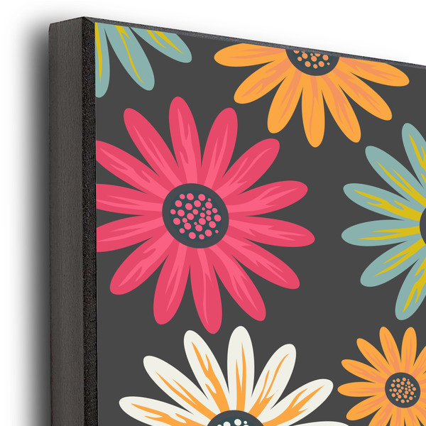 Daisies 16x20 Wood Print - Closeup