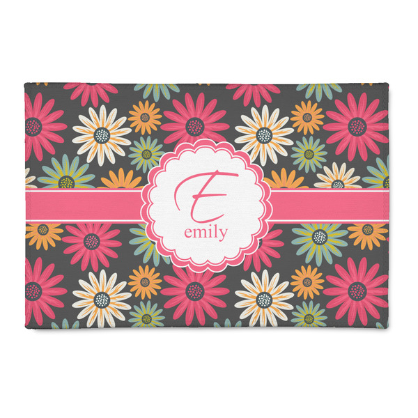 Custom Daisies 2' x 3' Indoor Area Rug (Personalized)