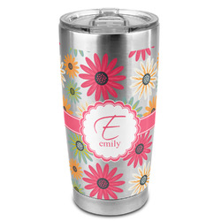 Daisies 20oz Stainless Steel Double Wall Tumbler - Full Print (Personalized)