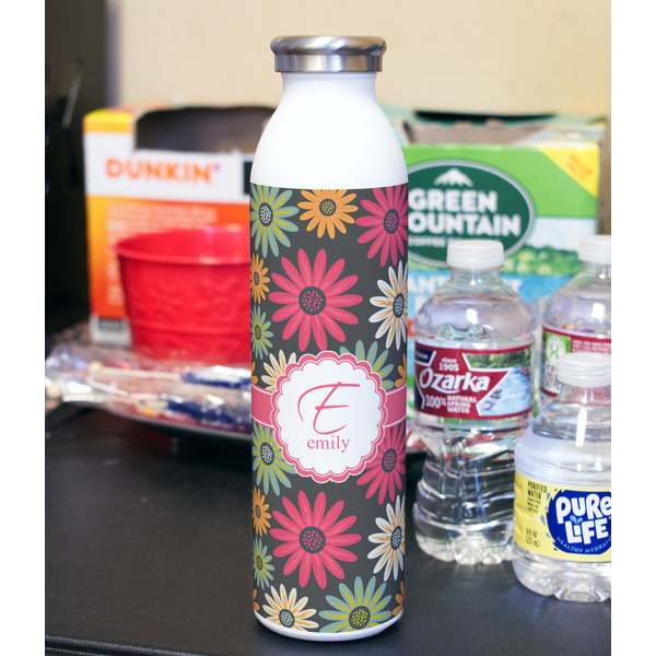 Daisies 20oz Water Bottles - Full Print - In Context