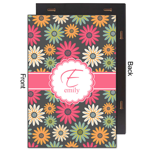 Daisies 20x30 Wood Print - Front & Back View