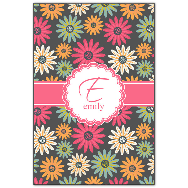 Custom Daisies Wood Print - 20x30 (Personalized)