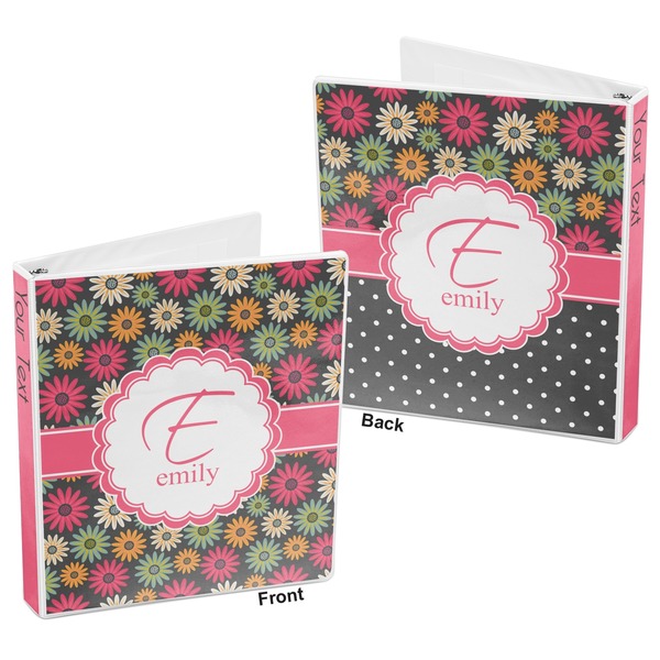 Daisies 3-Ring Binder Front and Back