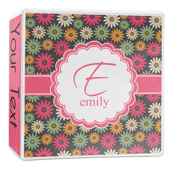 Custom Daisies 3-Ring Binder - 2 inch (Personalized)