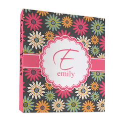 Daisies 3 Ring Binder - Full Wrap - 1" (Personalized)