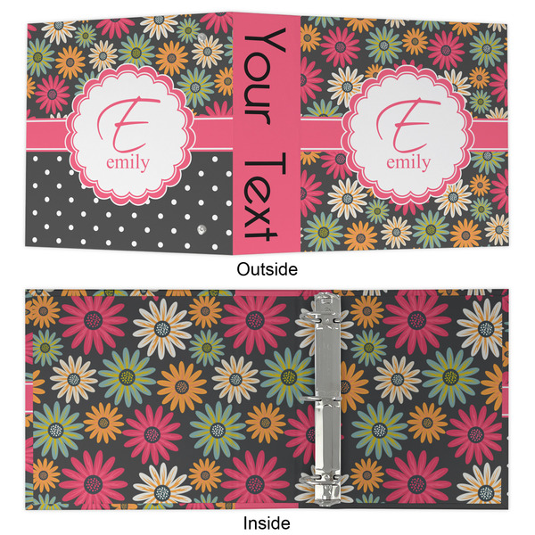 Daisies 3 Ring Binders - Full Wrap - 2" - APPROVAL