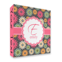Daisies 3 Ring Binder - Full Wrap - 2" (Personalized)
