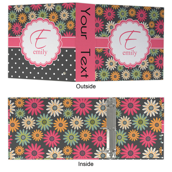 Daisies 3 Ring Binders - Full Wrap - 3" - APPROVAL