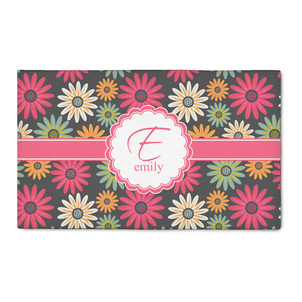 Custom Daisies 3' x 5' Indoor Area Rug (Personalized)