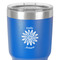 Daisies 30 oz Stainless Steel Ringneck Tumbler - Blue - Close Up