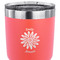 Daisies 30 oz Stainless Steel Ringneck Tumbler - Coral - CLOSE UP