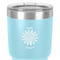 Daisies 30 oz Stainless Steel Ringneck Tumbler - Teal - Close Up