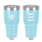 Daisies 30 oz Stainless Steel Tumbler - Teal - Double-Sided (Personalized)