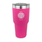 Daisies 30 oz Stainless Steel Tumbler - Pink - Single Sided (Personalized)