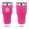 Daisies 30 oz Stainless Steel Ringneck Tumblers - Pink - Single Sided - APPROVAL