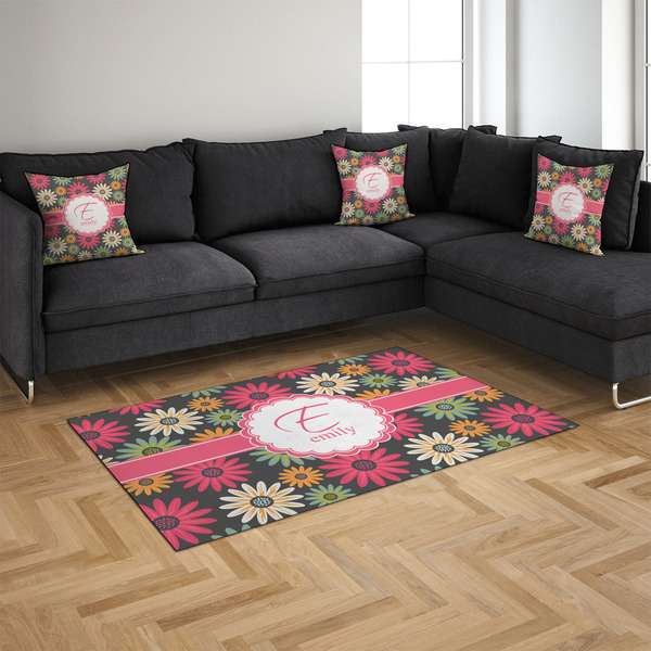 Daisies 4'x6' Indoor Area Rugs - IN CONTEXT