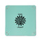 Daisies 6" x 6" Teal Leatherette Snap Up Tray - APPROVAL
