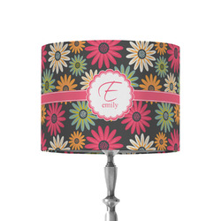 Daisies 8" Drum Lamp Shade - Fabric (Personalized)