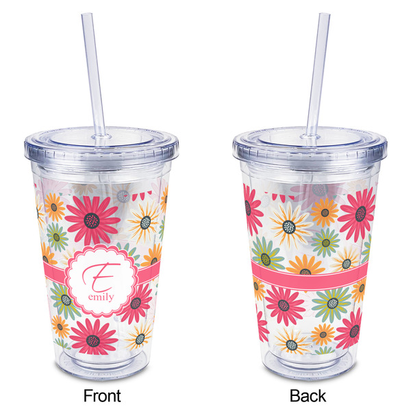Daisies Acrylic Tumbler - Full Print - Approval