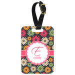 Daisies Metal Luggage Tag w/ Name and Initial