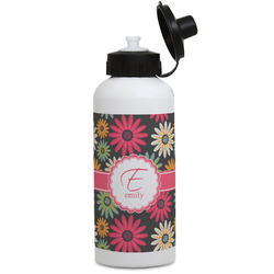 Daisies Water Bottles - Aluminum - 20 oz - White (Personalized)