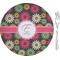 Daisies 8" Glass Appetizer / Dessert Plates - Single or Set (Personalized)