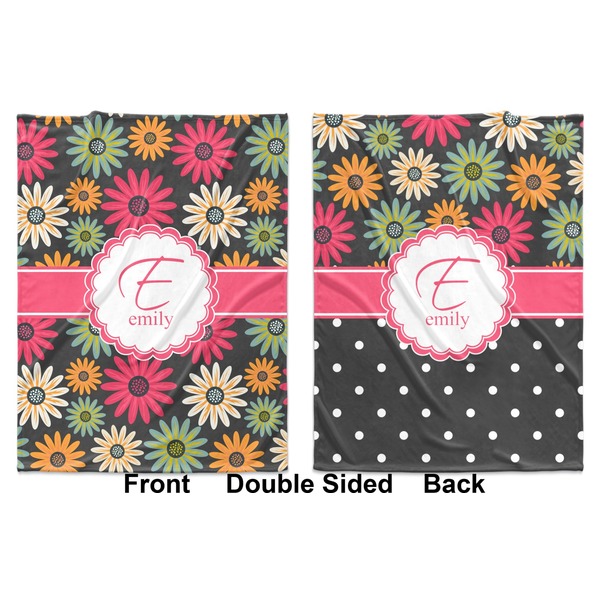 Daisies Baby Blanket (Double Sided - Printed Front and Back)