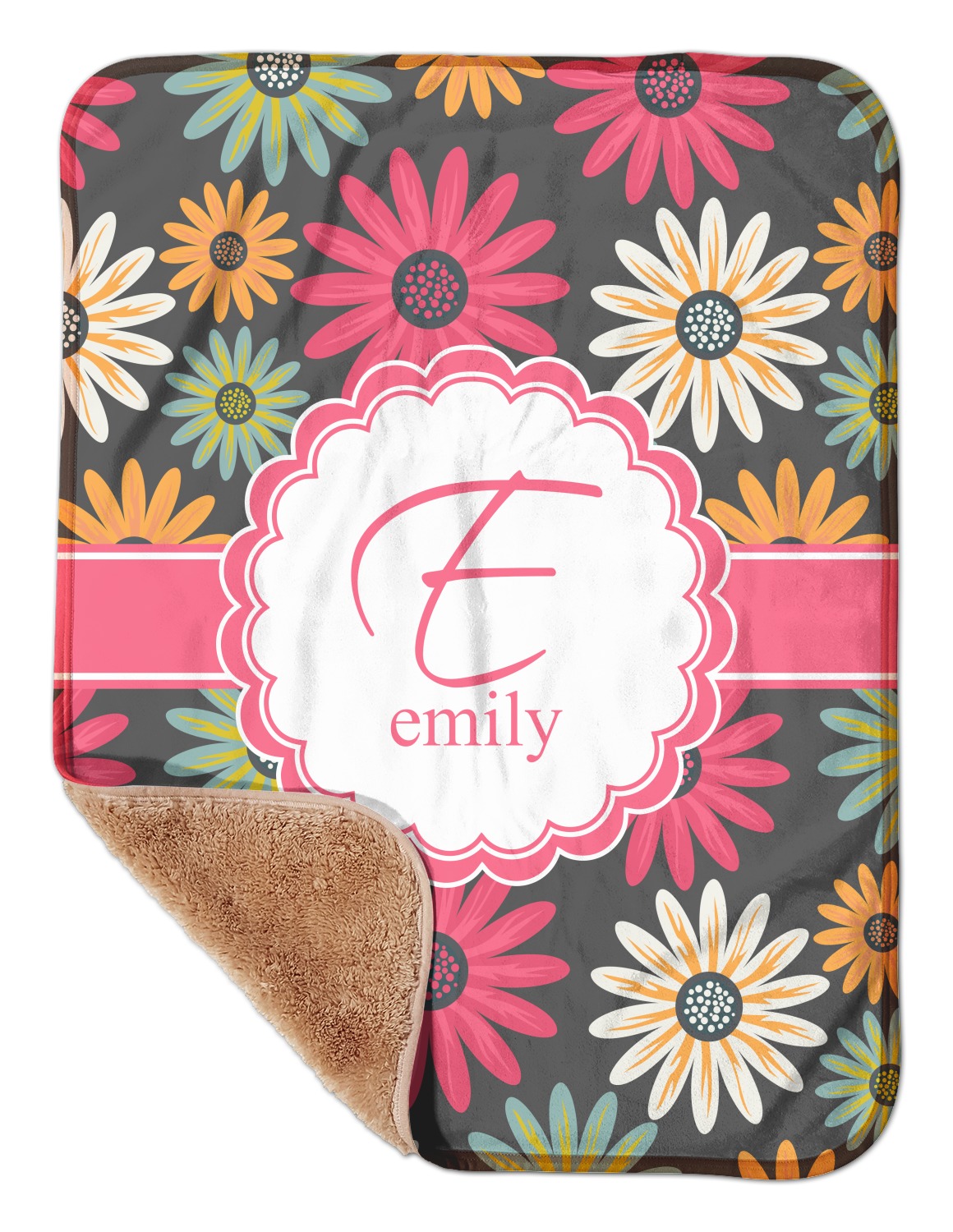 personalized sherpa baby blanket