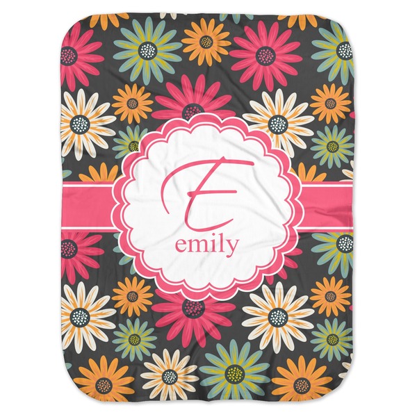 Custom Daisies Baby Swaddling Blanket (Personalized)