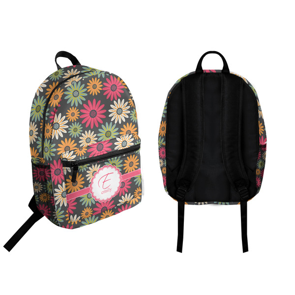 Daisies Backpack front and back - Apvl