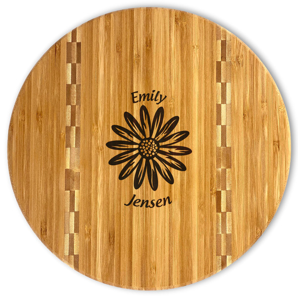 Custom Daisies Bamboo Cutting Board (Personalized)