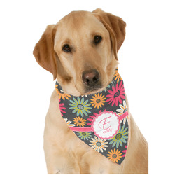 Daisies Dog Bandana Scarf w/ Name and Initial