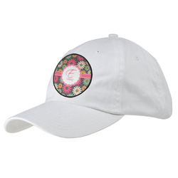 Daisies Baseball Cap - White (Personalized)