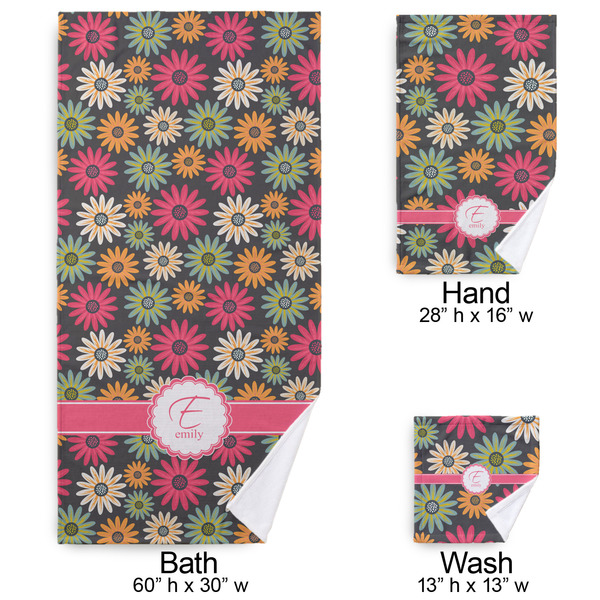Daisies Bath Towel Sets - 3-piece - Approval