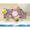 Daisies Beach Towel Lifestyle