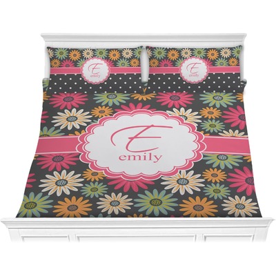Daisies Comforter Set - King (Personalized)