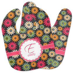 Daisies Baby Bib w/ Name and Initial