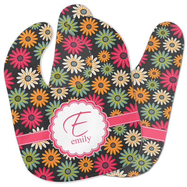 Custom Daisies Baby Bib w/ Name and Initial