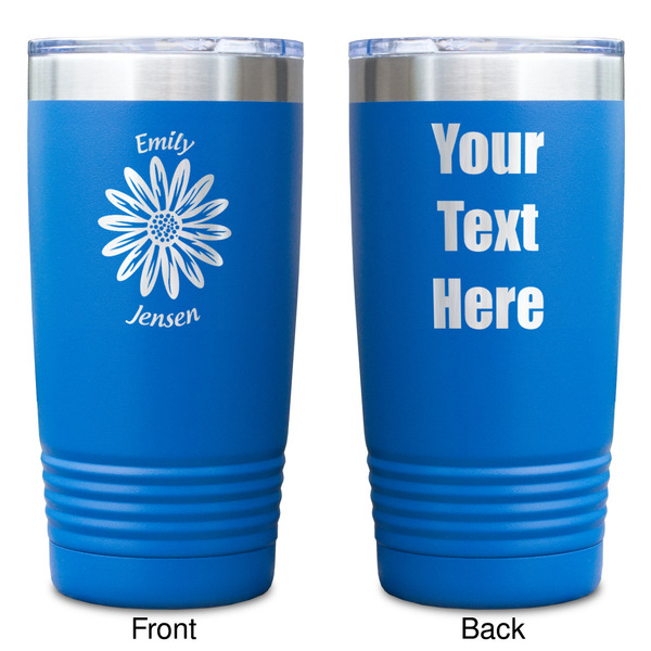Daisies Blue Polar Camel Tumbler - 20oz - Double Sided - Approval