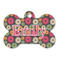 Daisies Bone Shaped Dog ID Tag - Large (Personalized)