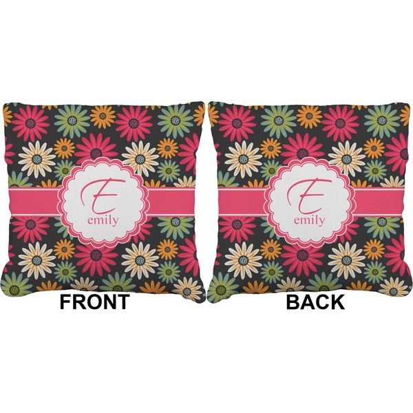 Daisies Burlap Pillow Approval