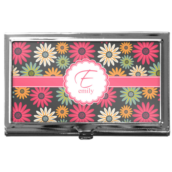 Custom Daisies Business Card Case