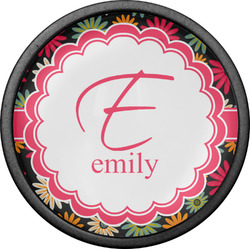 Daisies Cabinet Knob (Black) (Personalized)