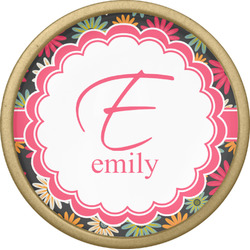 Daisies Cabinet Knob - Gold (Personalized)