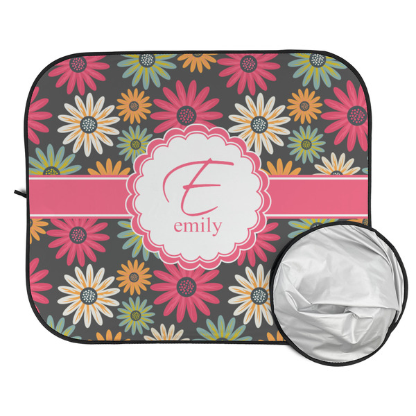 Daisies Car Sun Shades - FOLDED & UNFOLDED