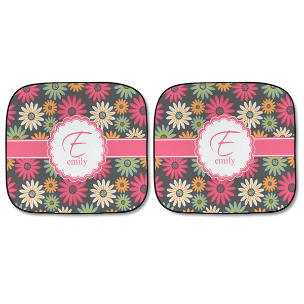 Daisies Car Sun Shades - FRONT